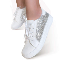 Cargar imagen en el visor de la galería, Zapatillas urbanas de mujer con glitter
